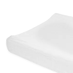 Organic Cotton Muslin Changing Pad Cover - White