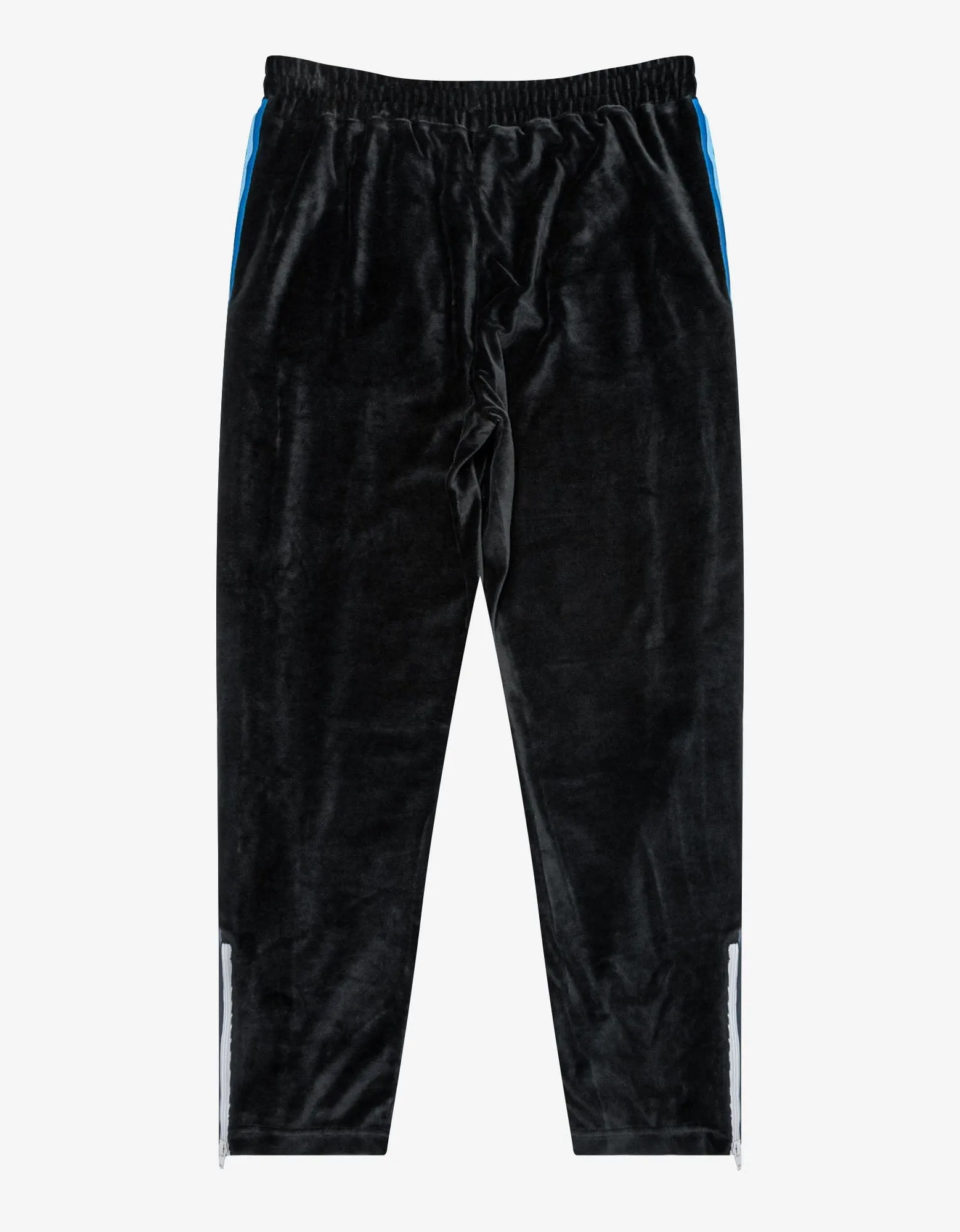 Palm Angels Black Chenille Track Pants with Rainbow Stripes