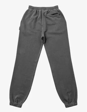 Palm Angels Grey Curved Logo Sweat Pants