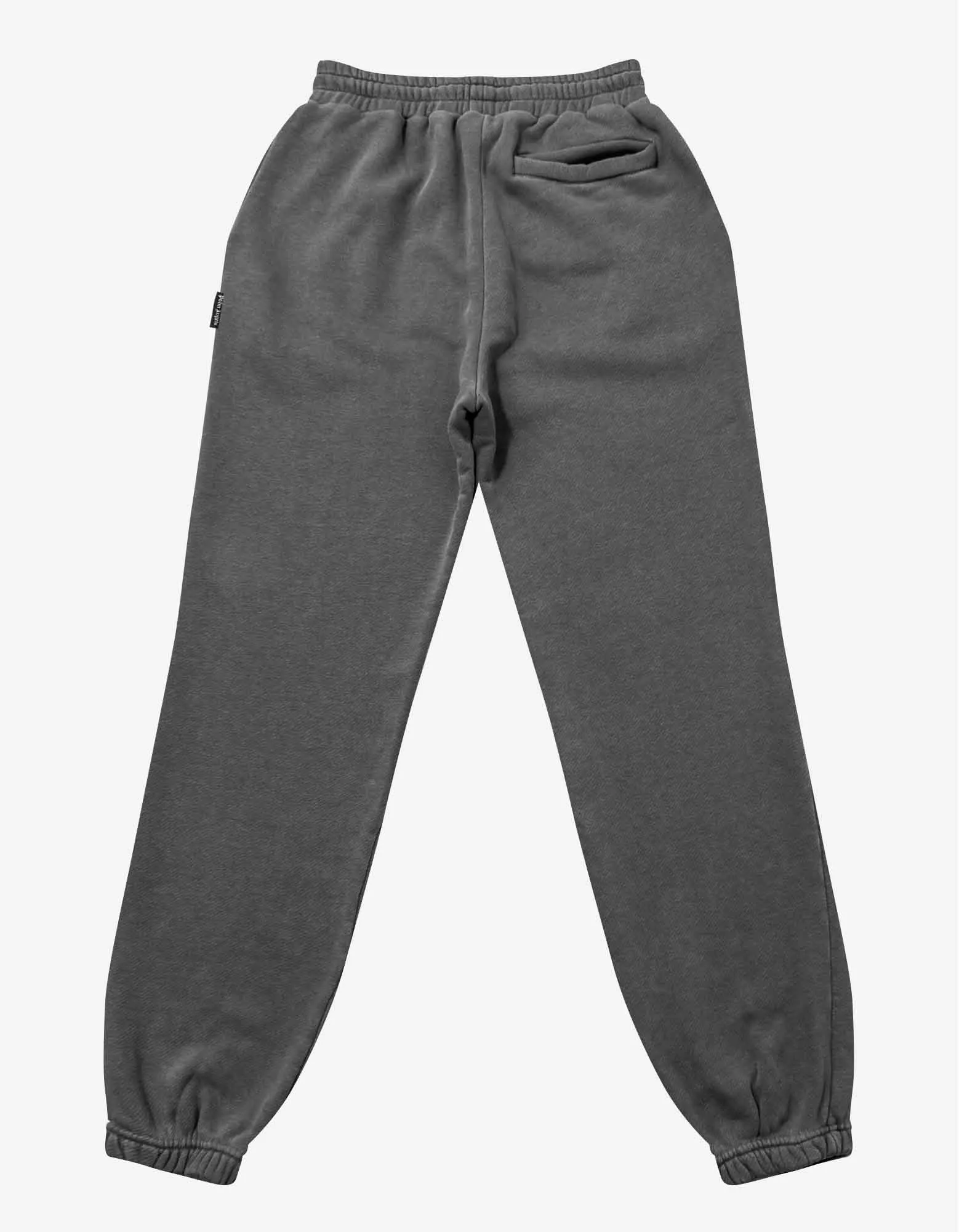 Palm Angels Grey Curved Logo Sweat Pants