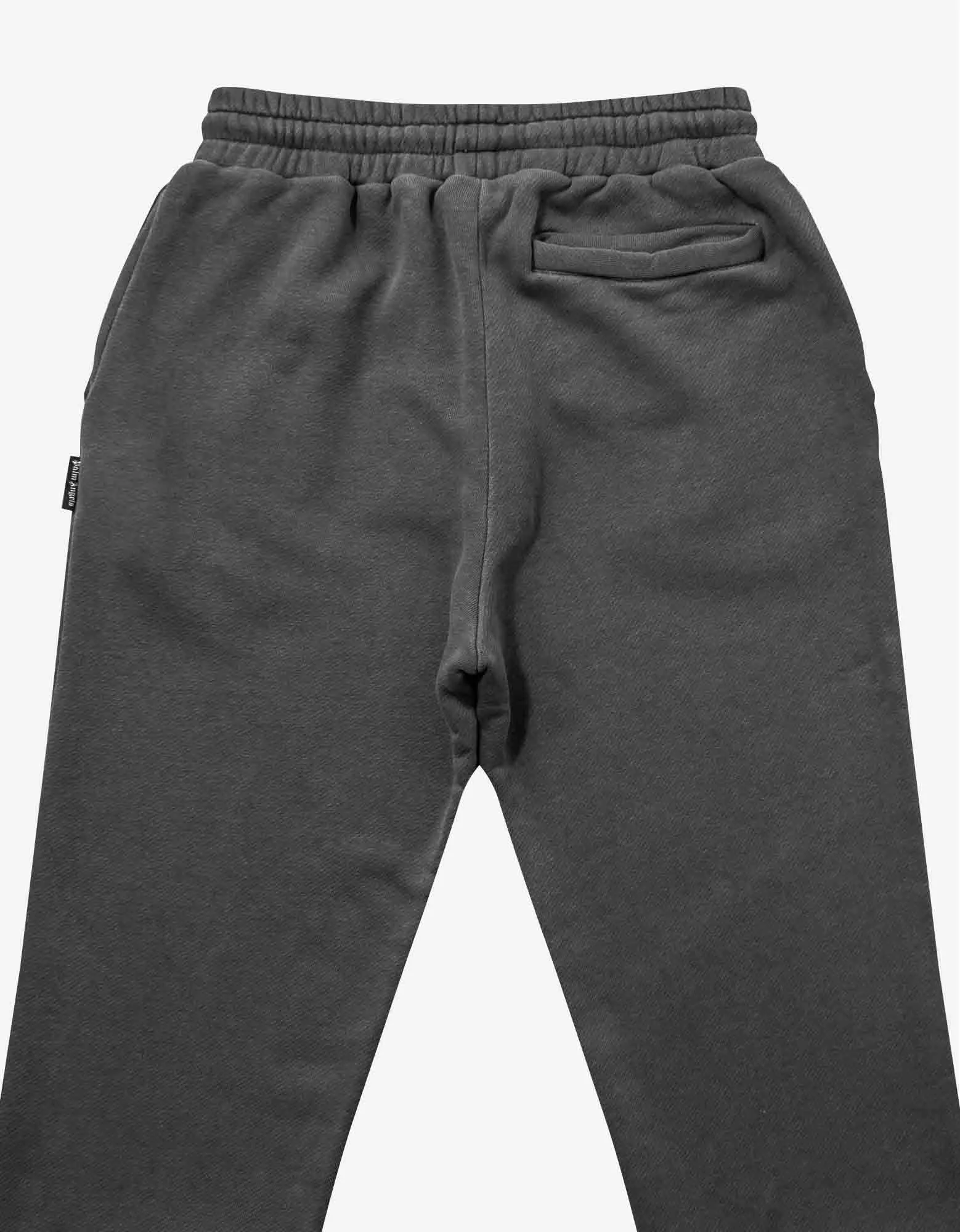 Palm Angels Grey Curved Logo Sweat Pants