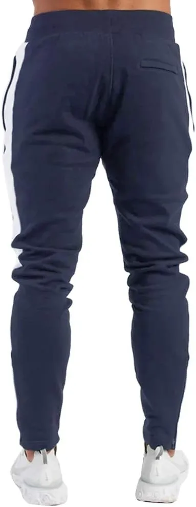 PIDOGYM Men's Track Pants,Slim Fit Athletic Sweatpants Joggers with Zipper Pockets