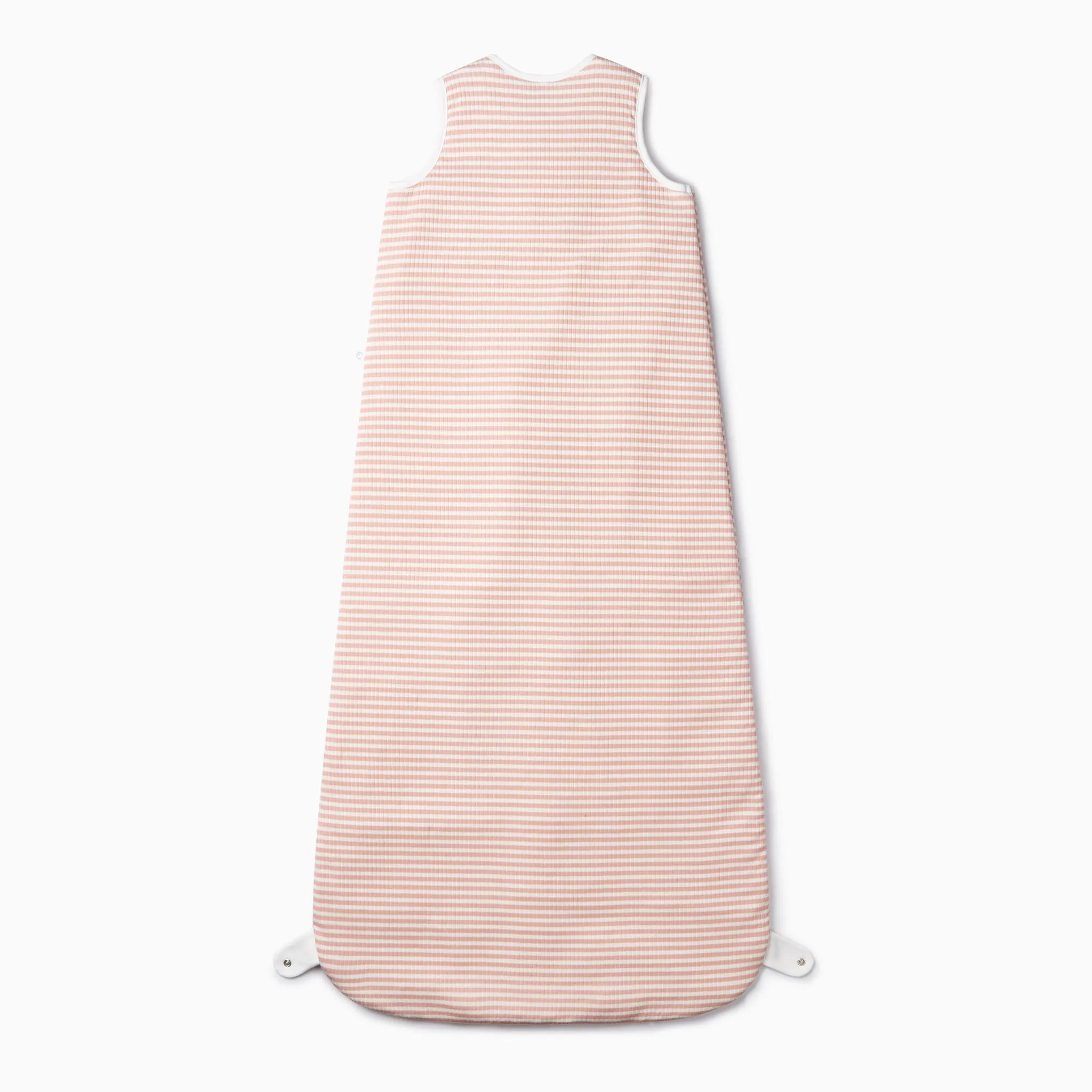 Pink Stripe Ribbed Front Opening Sleep Sack 1.5 TOG