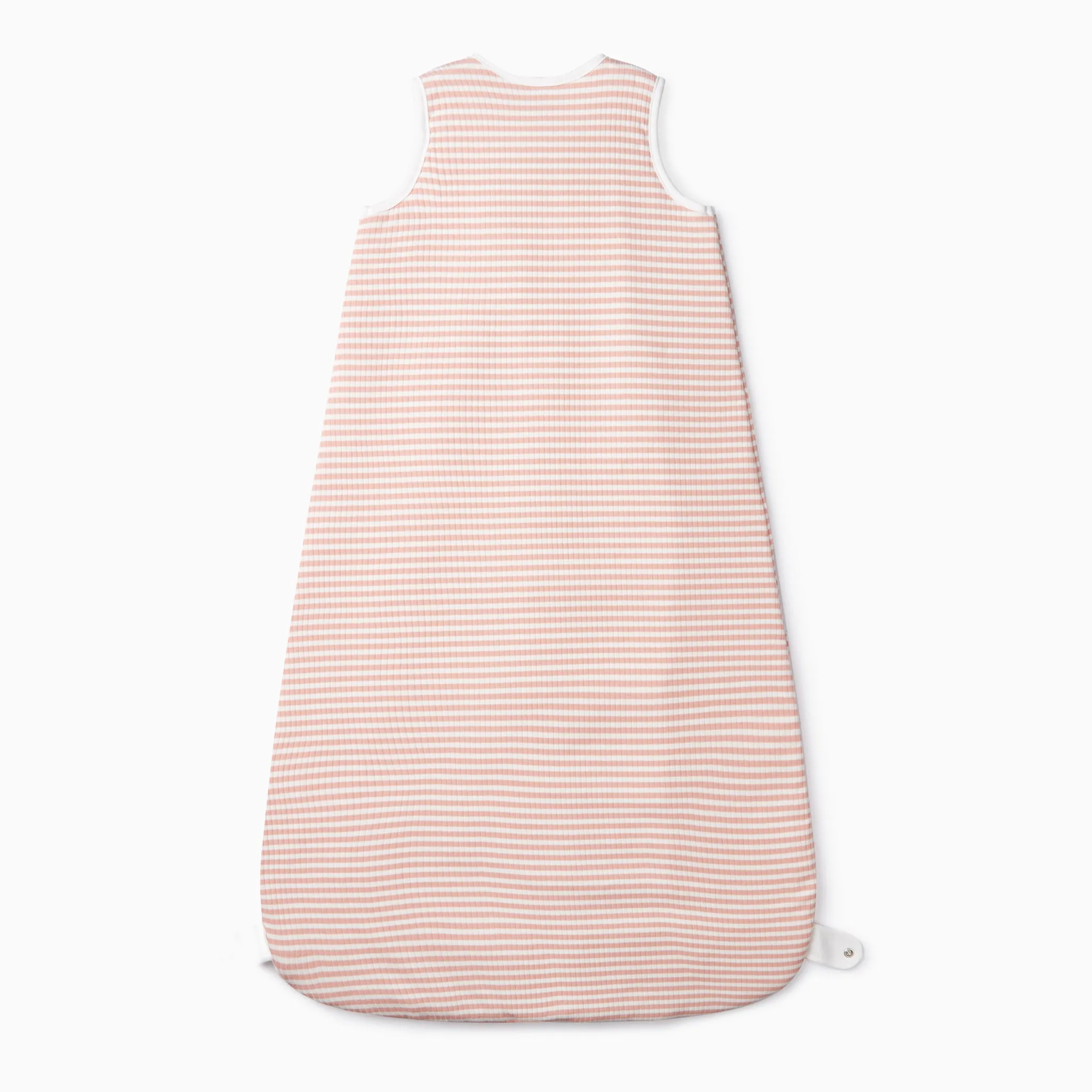 Pink Stripe Ribbed Front Opening Sleep Sack 1.5 TOG