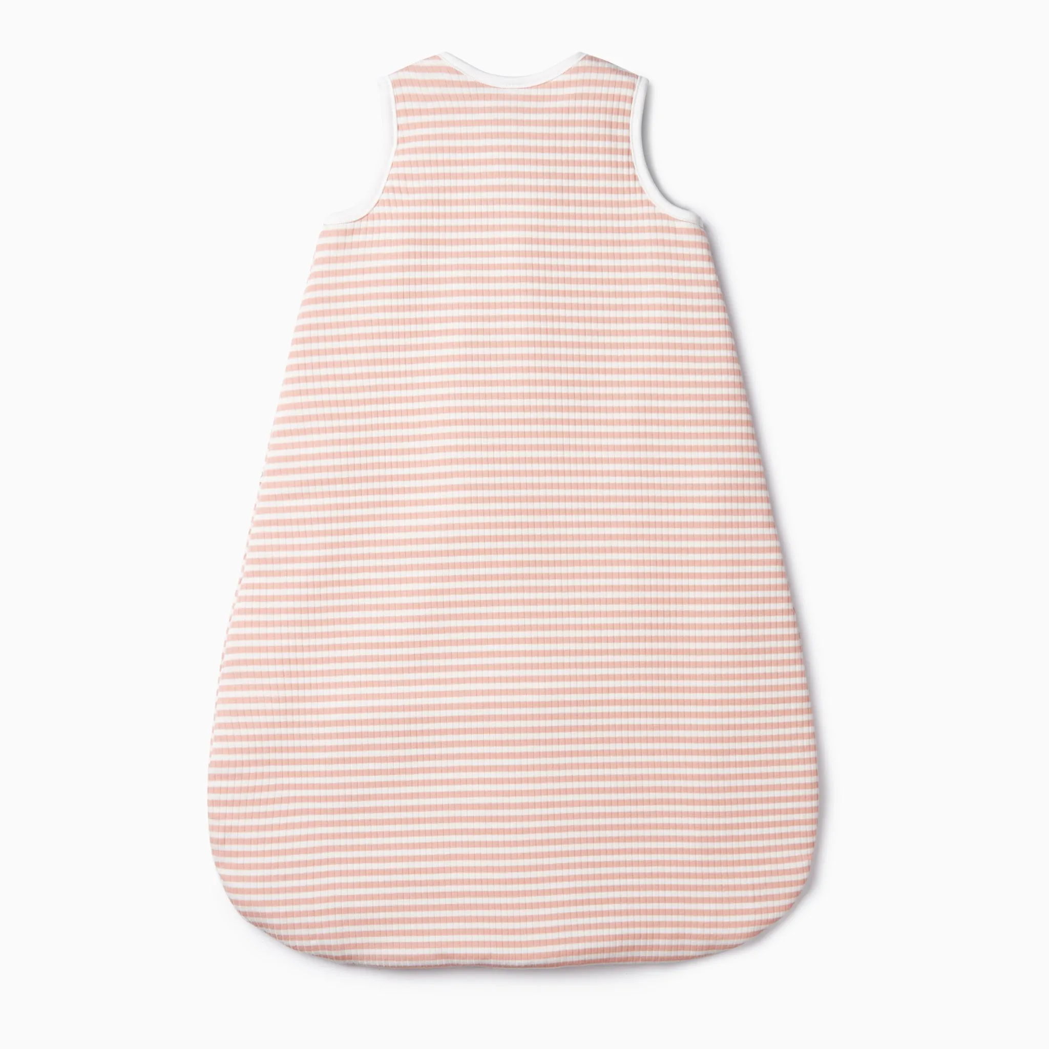 Pink Stripe Ribbed Front Opening Sleep Sack 1.5 TOG