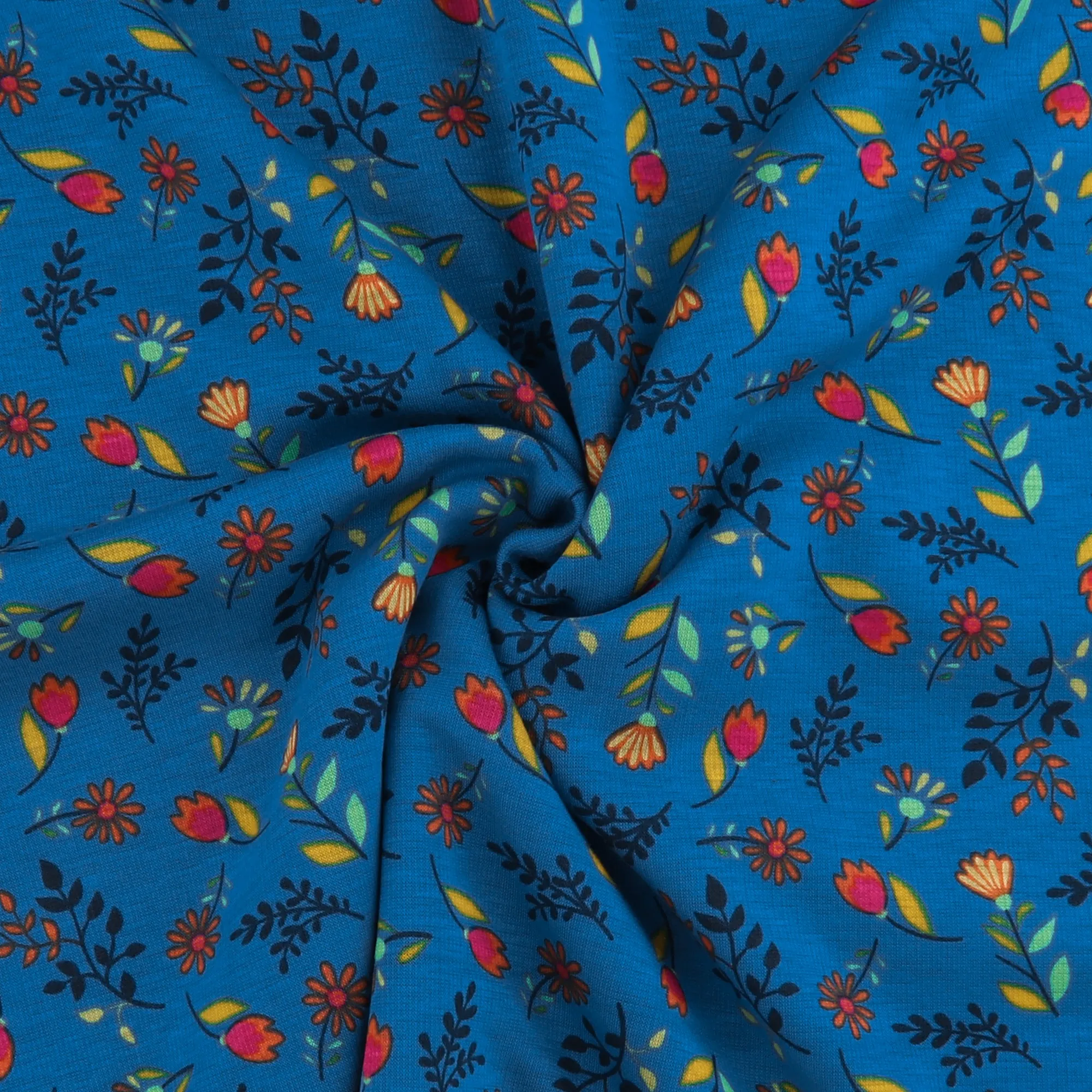 Printed Alpine Fleece - LADYBUG - Blue