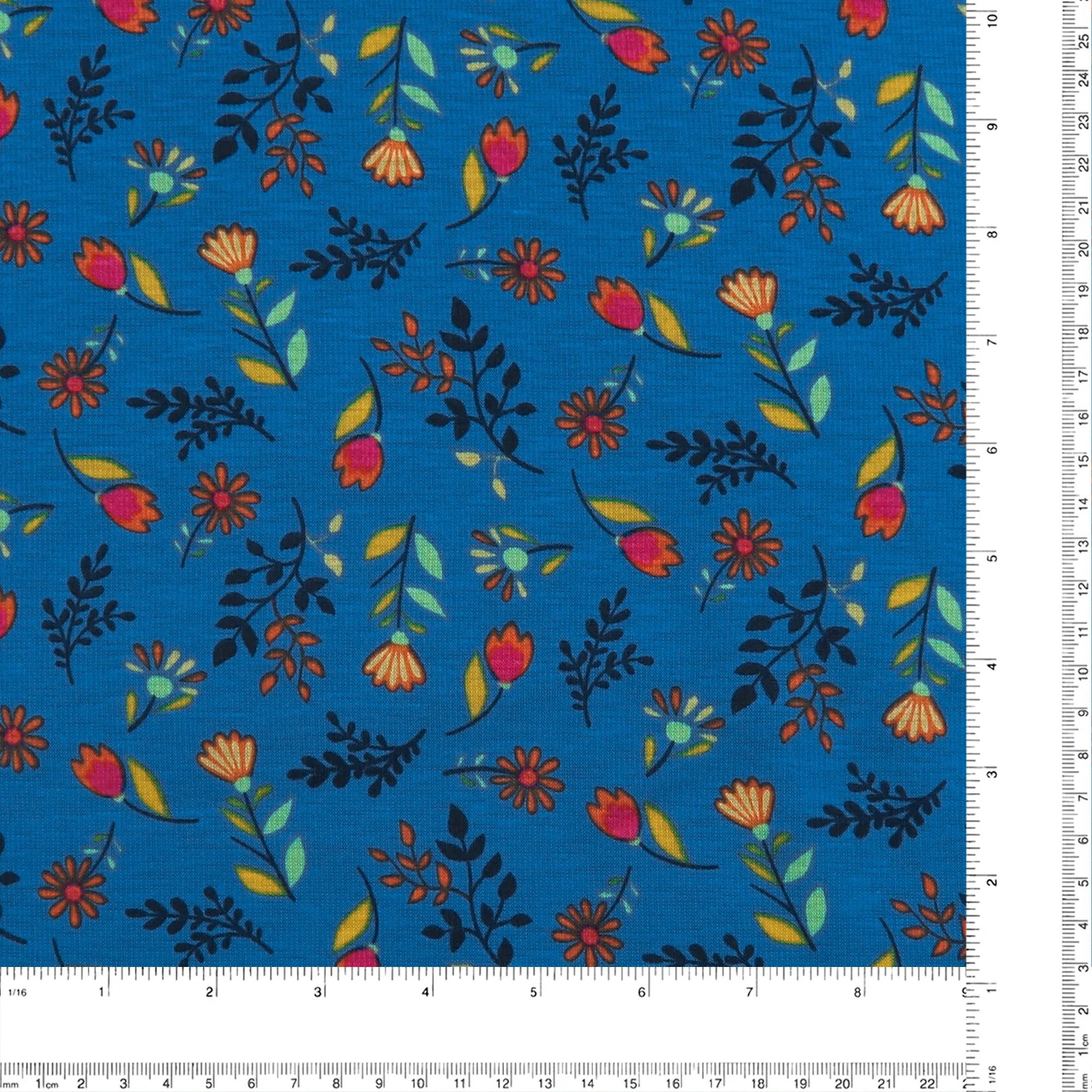 Printed Alpine Fleece - LADYBUG - Blue