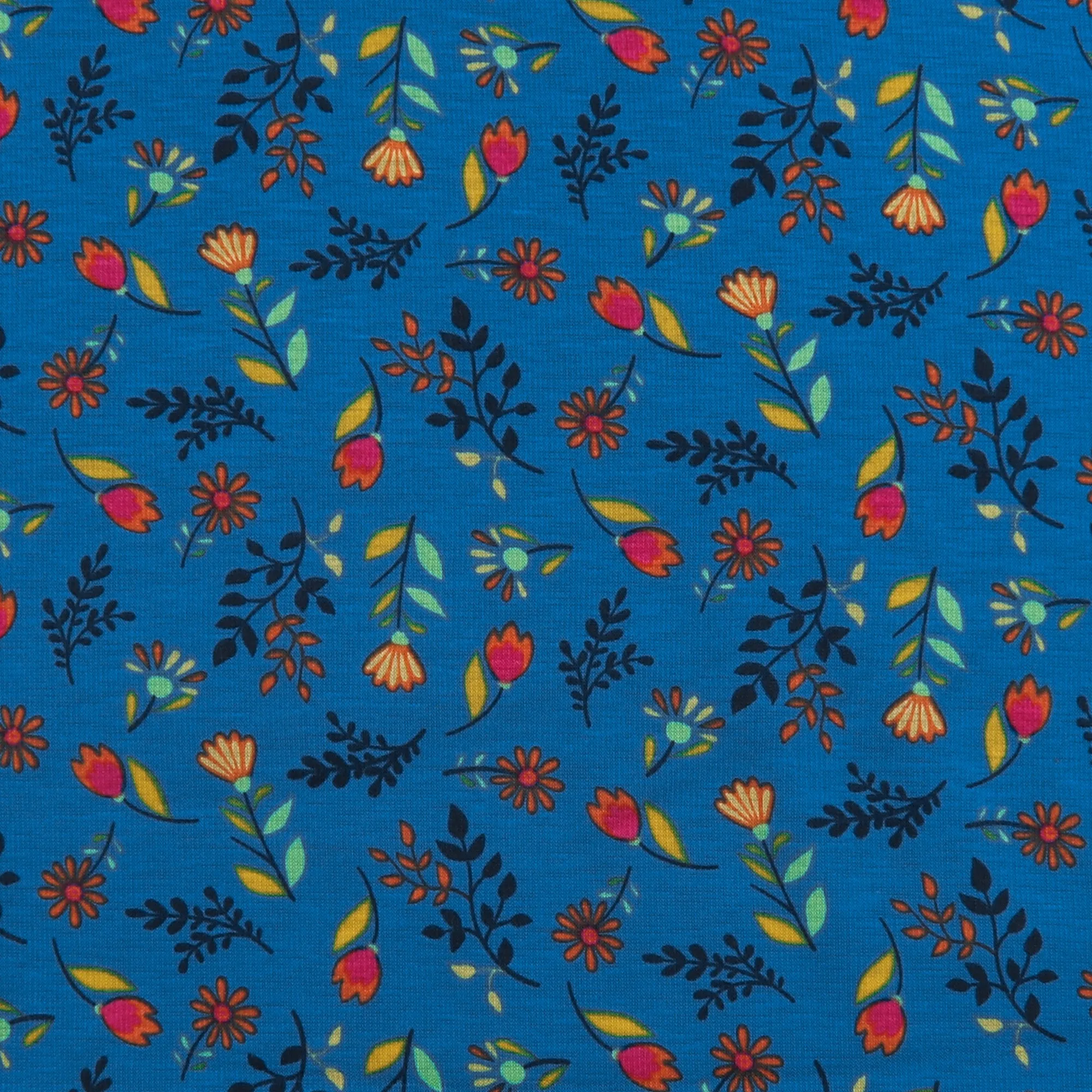 Printed Alpine Fleece - LADYBUG - Blue