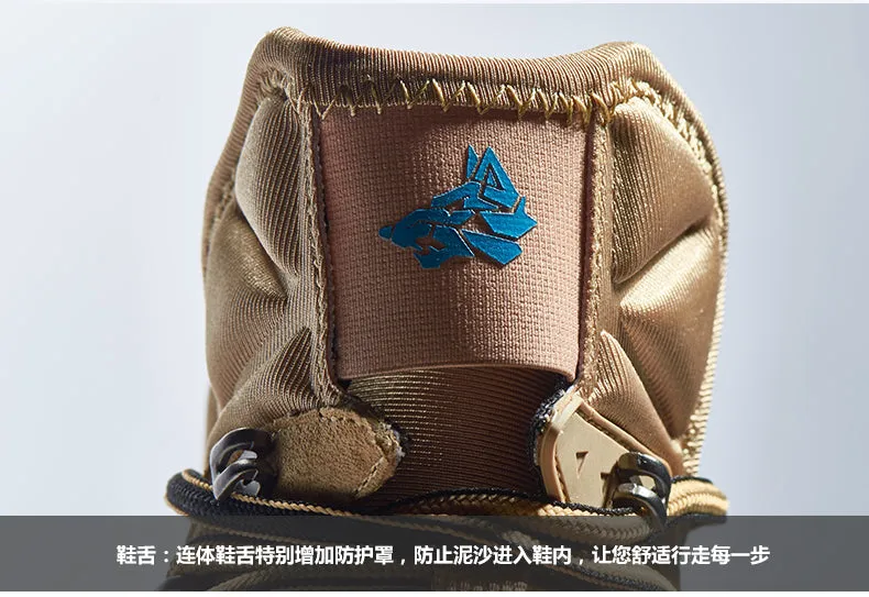 RAX Mens Waterproof Hiking Shoes Outdoor Waterproof Trekking Shoes Winter Breathable Hiking Boots Leather Sports Sneakers Men