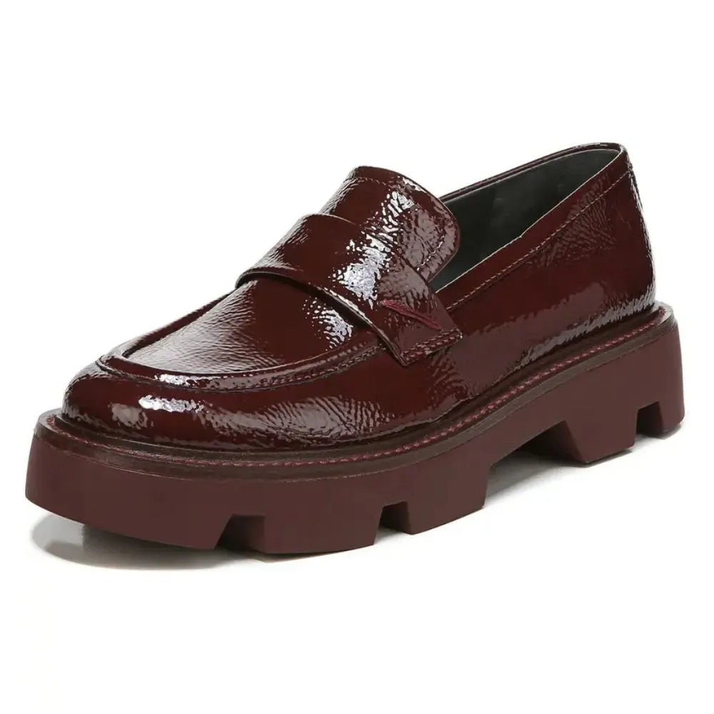 Ream Burgundy Patent Leather Franco Sarto Loafers