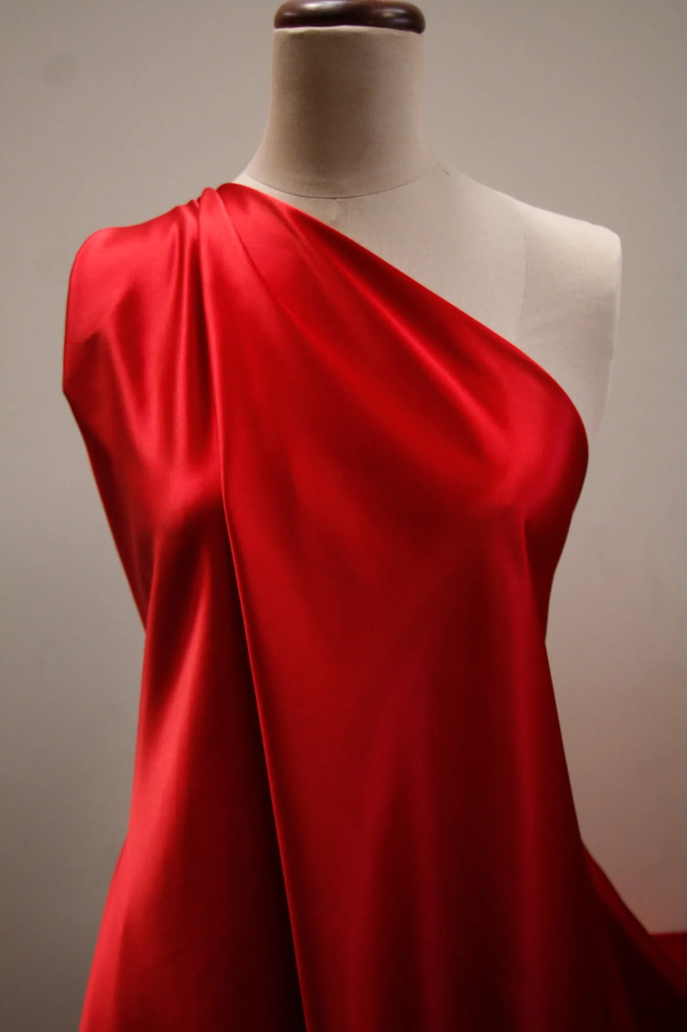 Red Silk Satin - 19mm