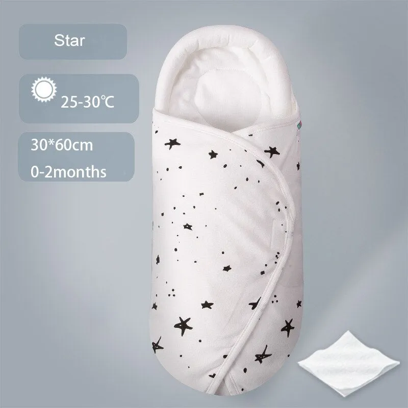 Shaped Pillow Design Stroller Cotton Cocoon Swaddle Sleep Sacks For Babies