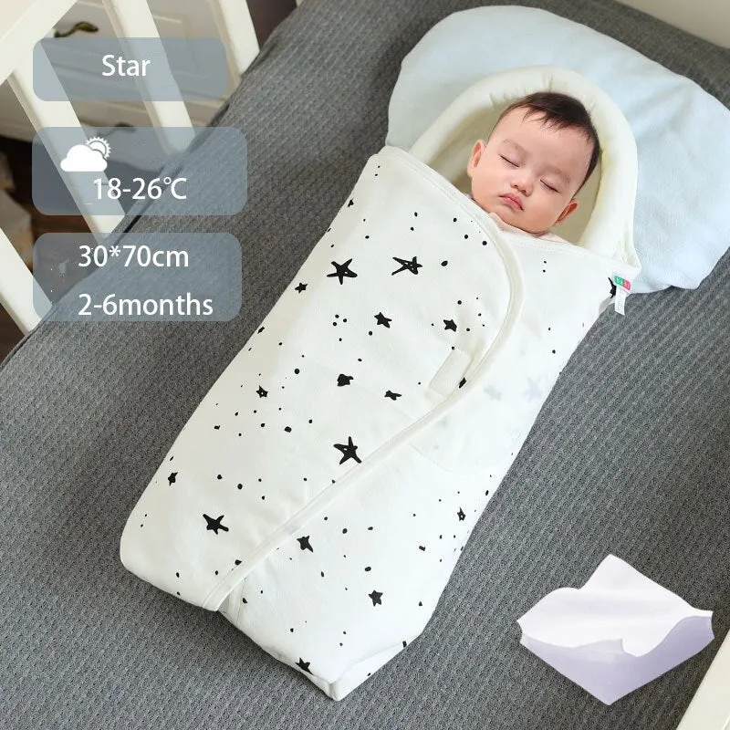 Shaped Pillow Design Stroller Cotton Cocoon Swaddle Sleep Sacks For Babies