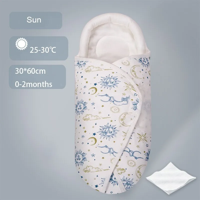 Shaped Pillow Design Stroller Cotton Cocoon Swaddle Sleep Sacks For Babies