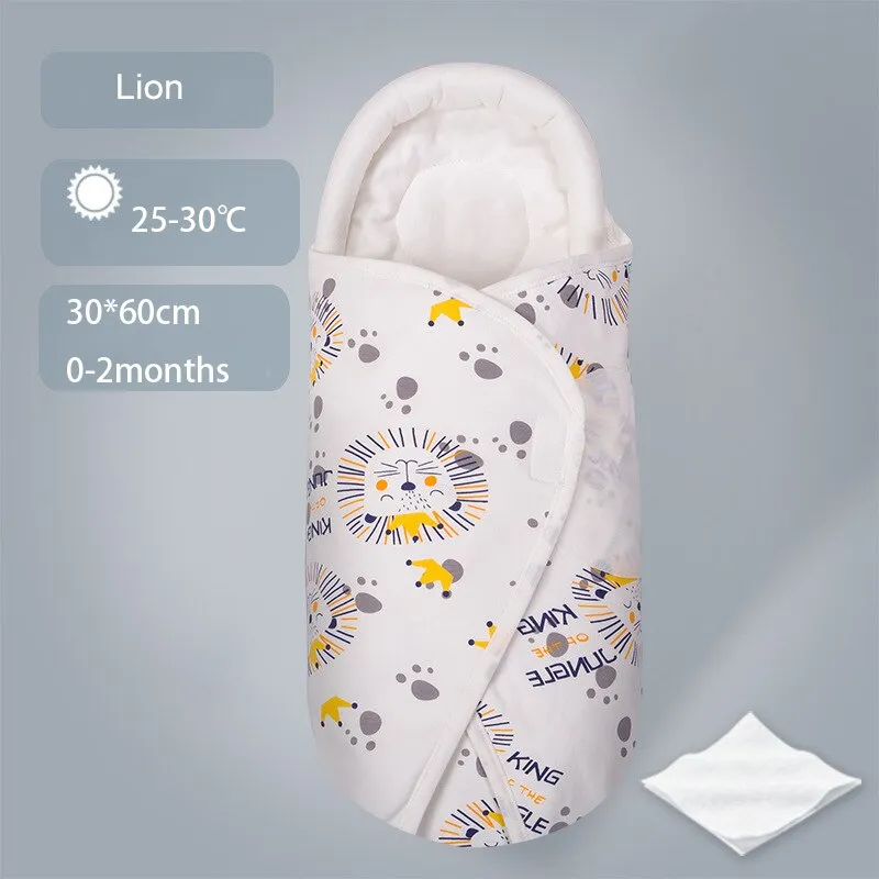 Shaped Pillow Design Stroller Cotton Cocoon Swaddle Sleep Sacks For Babies