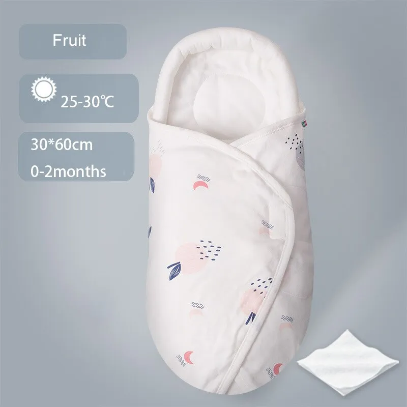 Shaped Pillow Design Stroller Cotton Cocoon Swaddle Sleep Sacks For Babies