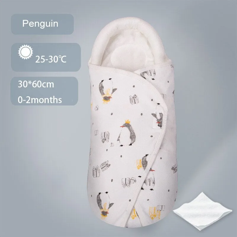 Shaped Pillow Design Stroller Cotton Cocoon Swaddle Sleep Sacks For Babies