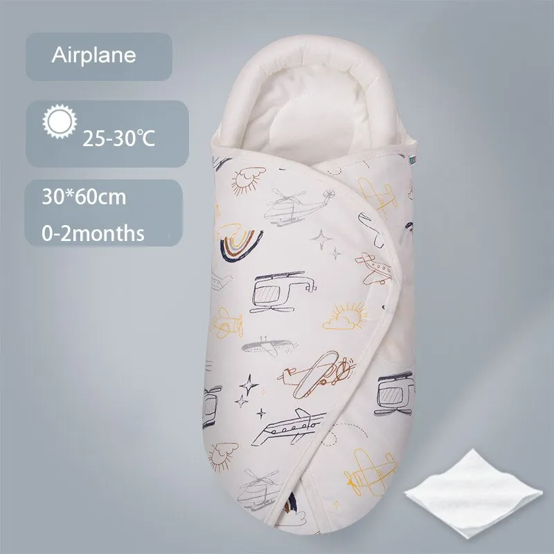 Shaped Pillow Design Stroller Cotton Cocoon Swaddle Sleep Sacks For Babies