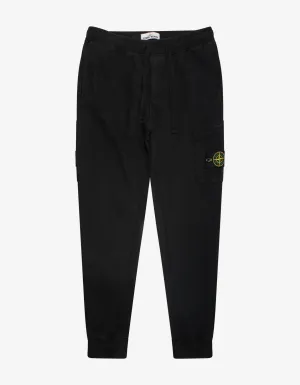Stone Island Black Compass Badge Sweat Pants