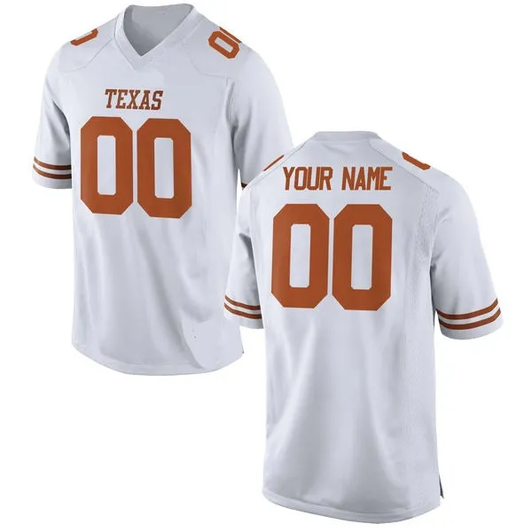 Texas Longhorns Style Customizable Football Jersey