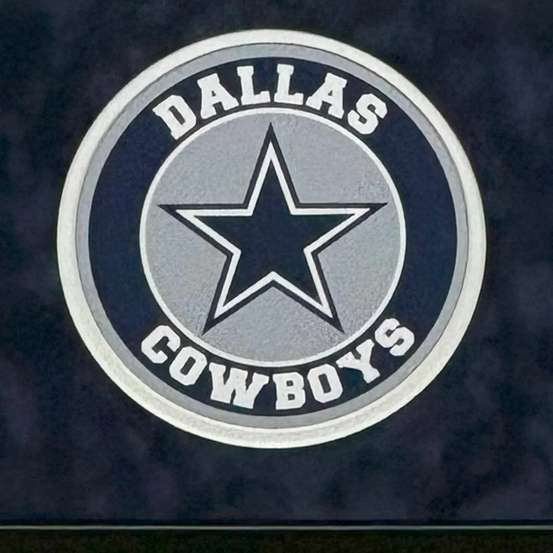 Trevon Diggs Signed Dallas White Custom Suede Matte Framed Football Jersey (JSA)