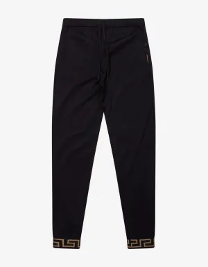 Versace Black Greca Trim Sweat Pants