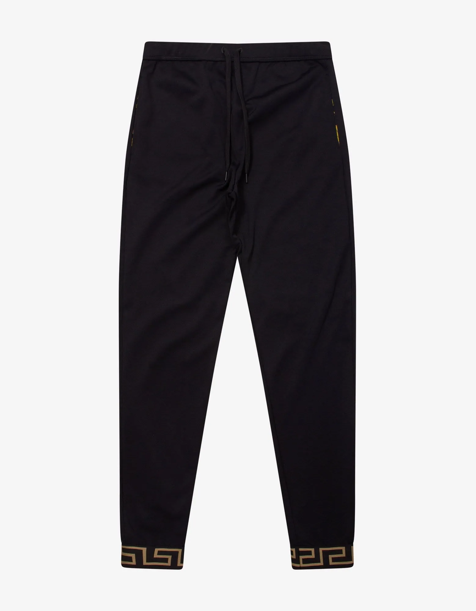 Versace Black Greca Trim Sweat Pants