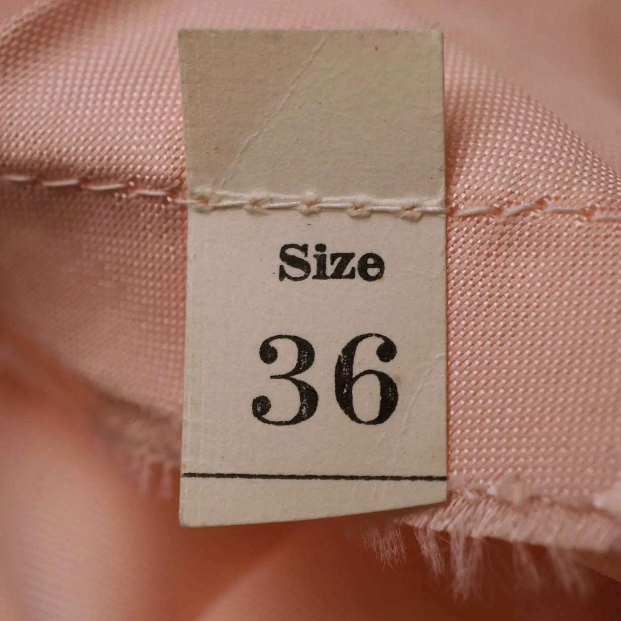 Vintage 1940s Pink Satin Slip with Lace Trim Size M Excellent Condition