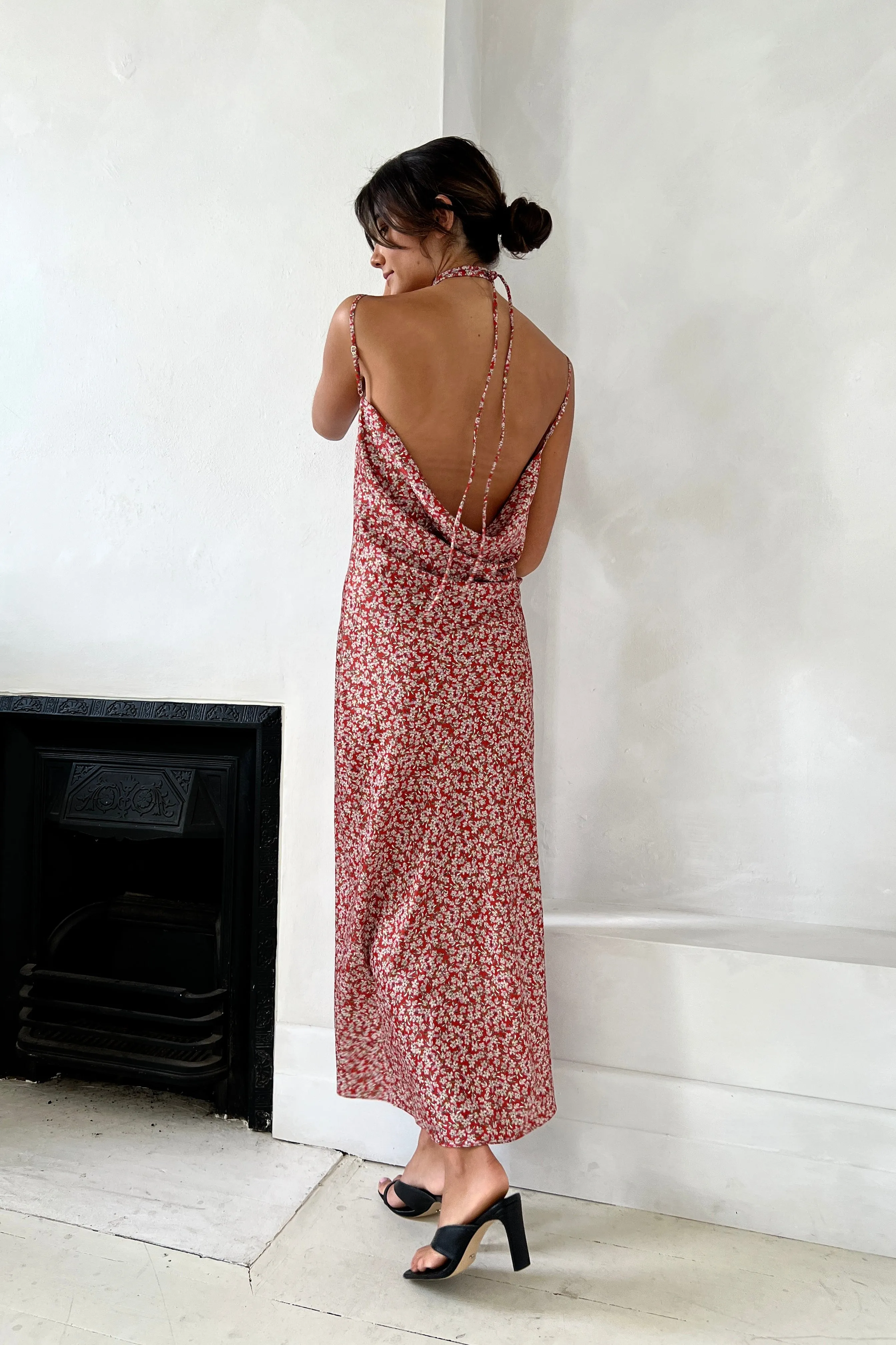 Zabego Sapphira Tie Cowl Neck Dress