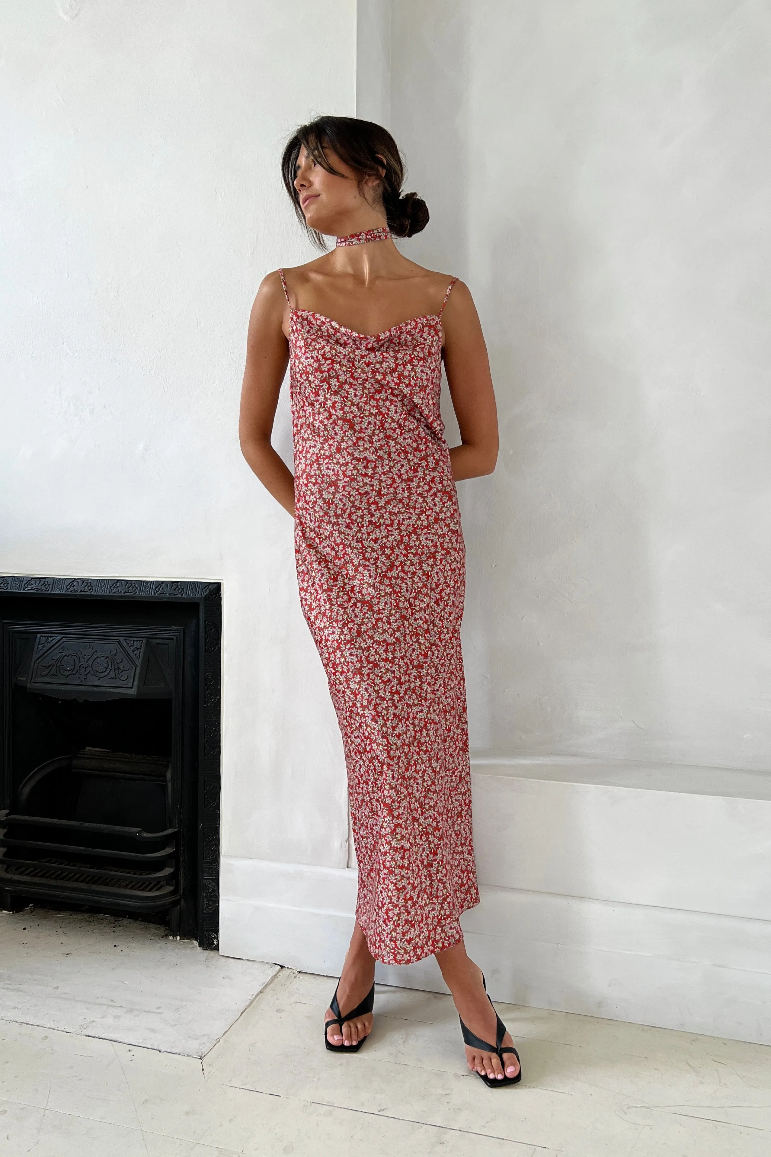 Zabego Sapphira Tie Cowl Neck Dress